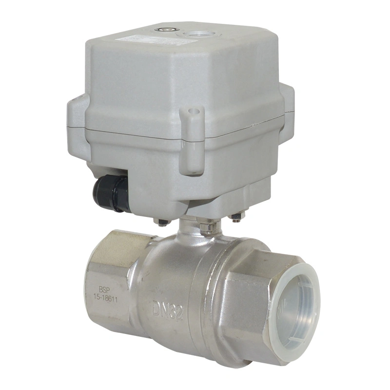2 Way Stainless Steel 304 1-1/2′′ Motorized on off Ball Valve with Manual Override
